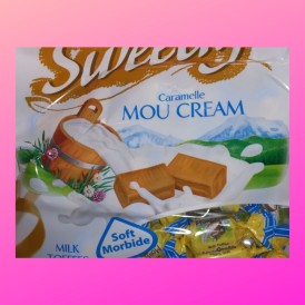 Confiserie gélatine au lait Marque Liking Bonbon caramel mou au lait..
