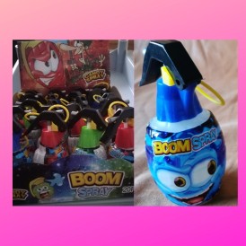 Confiserie liquide spray Marque Brabo Spray boom en forme de grenade..