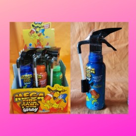 Confiserie liquide spray fruit Marque Funnycandy Méga fire pomp spray.