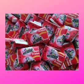 Confiserie chewing-gum Marque Carambar & Co Malabar saveur fraise.....