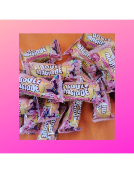 Confiserie dragéifié Marque Zed candy Brabo Boule magique tutti frutti