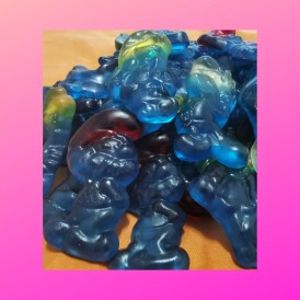 Confiserie gélifiée gélatine Marque Haribo Schtroumpfs gélifiés XXL...