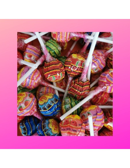 Confiserie Dragéifiée Marque Chupa Chups Sucettes fruits, cola vanille