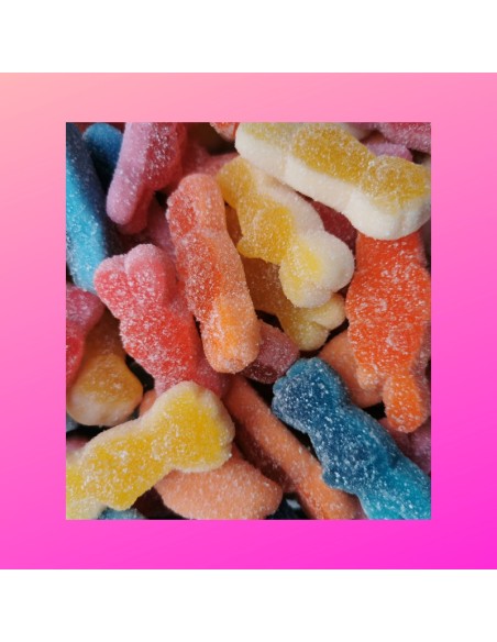 Confiserie acidulée sans gluten Marque Lutti Lapins crétins davidet...