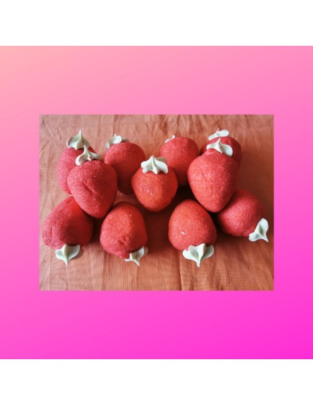 Confiserie guimauve chamallow Marque Bulgari Fraise davidetsessaveurs.