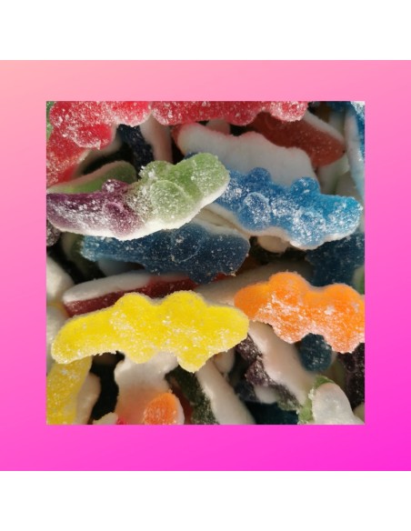 Confiserie gélifiée acidulée multicolore Marque Haribo Crocodile pik..
