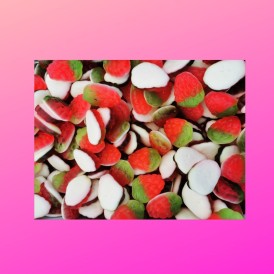 Confiserie gélifiée coté blanc Marque Astra sweets Fraise molle mousse