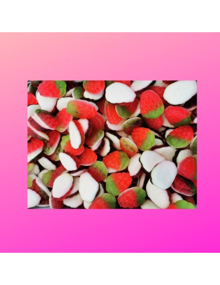 Confiserie gélifiée coté blanc Marque Astra sweets Fraise molle mousse