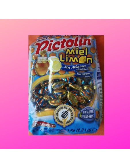 Confiserie Bonbon sans sucre ajouté Marque pictolin Miel limon citron