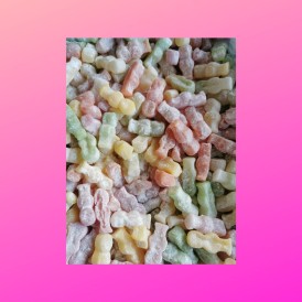 Confiserie gélifiée peu acidulée marque Candy Monster jelly babies....