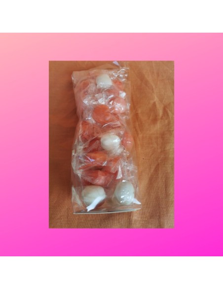 Confiserie sucre cuit dur cassant Marque Kubli Cœur fourré fruit poudr